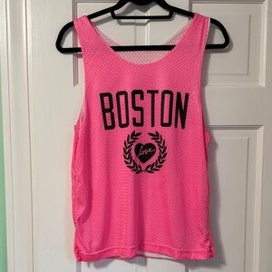 Boston Love Women's Pink Muscle Tee